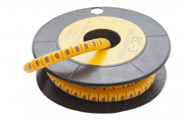 Фотография товара 'Engard MCT1-6 Маркер кабельный трубчатый в рулоне сечение 2,6-4,2 кв.мм (6)'