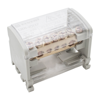 Фотография товара 'Engard DB1-2107 Распределительный блок фаза-ноль 8х12мм 2х7 отв. 125А'