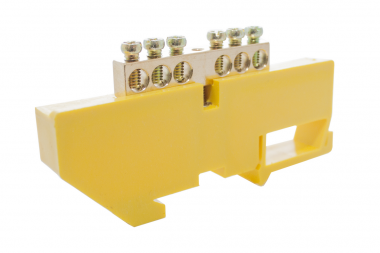 Фотография товара 'Engard DBN-26-06PE Шинки нулевые латунные на дин-опоре ШНИ 6х9мм 6 отв'