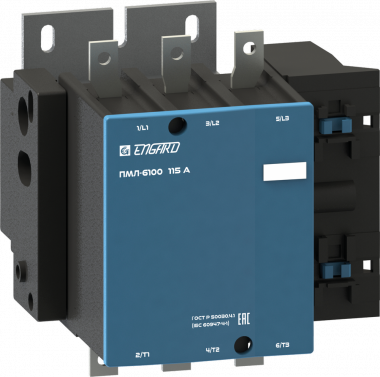 Фотография товара 'Engard PML-610040-115 Контактор электромагнитный ПМЛ-6100 115A 400B НО'