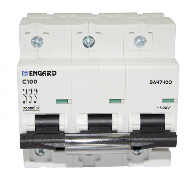 Фотография товара 'Engard VA47100-3C-80 Автоматический выключатель ВА47-100 3р C80 10кА'