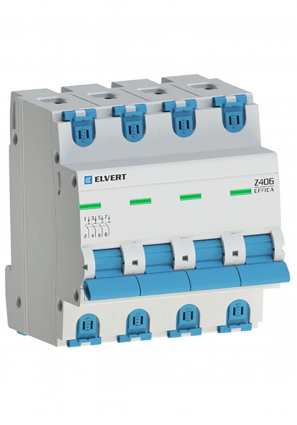 Фотография товара 'Engard Z4064C-10 Автоматический выключатель Z406 4Р C10 4,5кА ELVERT'