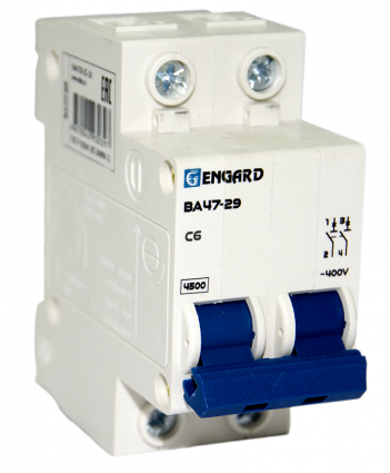 Фотография товара 'Engard VA4729-2С-16 Автоматический выключатель ВА47-29 2р C16 4,5кА'