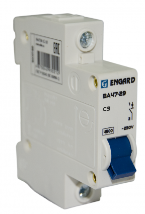 Фотография товара 'Engard VA4729-1C-63 Автоматический выключатель ВА47-29 1р C63 4,5кА'