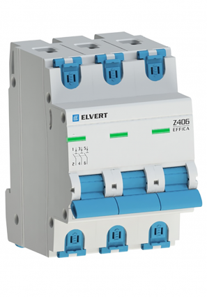 Фотография товара 'Engard Z4063C-63 Автоматический выключатель Z406 3Р C63 4,5кА ELVERT'