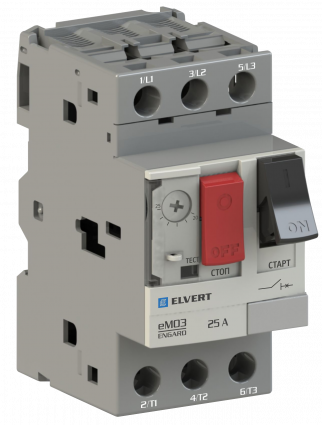 Фотография товара 'Engard eM03-01 Автоматический выключатель защиты двигателя eM03-1 In=1 A Ir=0,63-1 A'