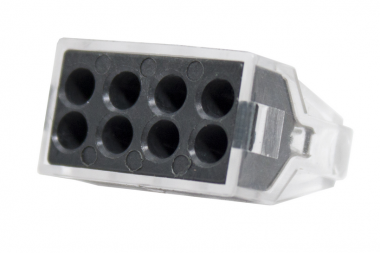 Фотография товара 'Engard TC-108 Зажим разветвительный втычной восьмигнездовой 2,5 кв.мм 24 А'