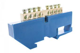 Фотография товара 'Engard DBN-26-08N Шинки нулевые латунные на дин-опоре ШНИ 6х9мм 8 отв'