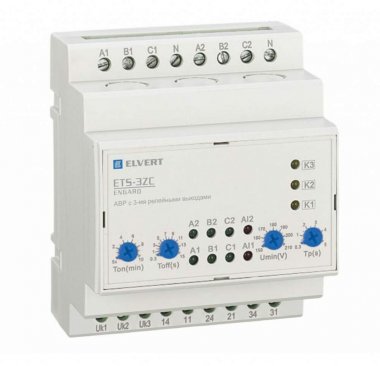 Фотография товара 'Engard ETS3ZC40 АВР с 3-мя релейными выходами AVR ETS-2ZC 3P+N AC 400В'