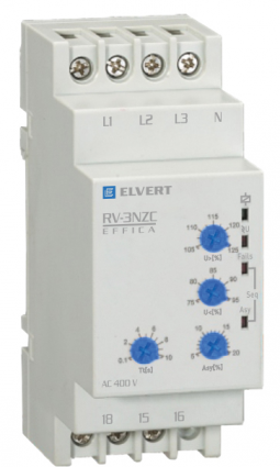 Фотография товара 'Engard RV3NZC40 Реле напряжения с регулировкой RV-3NZC 3Р+N АС 400В'