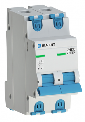 Фотография товара 'Engard Z4062D-40 Автоматический выключатель Z406 2Р D40 4,5кА ELVERT'