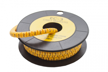Фотография товара 'Engard MCT2-2 Маркер кабельный трубчатый в рулоне сечение 3,5-8,0 кв.мм (2)'
