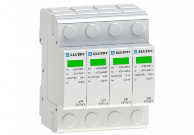 Фотография товара 'Engard VP42-10 Устройство защиты УЗИП VP 4p класса II 10kA ELVERT'