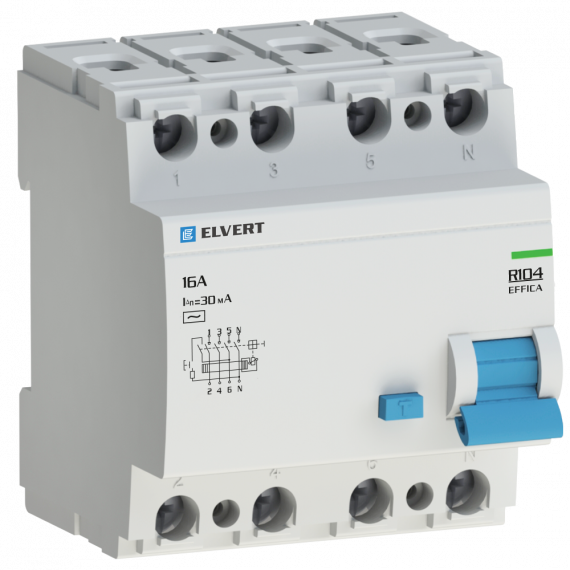 Фотография товара 'Engard R1043AC-25 Устройство защитного отключения R10 4P 25А 30мА'