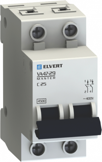 Фотография товара 'Engard VA47292С-06 Автоматические выключатели VA47-29С 6А 2p 4,5кА серии Master'