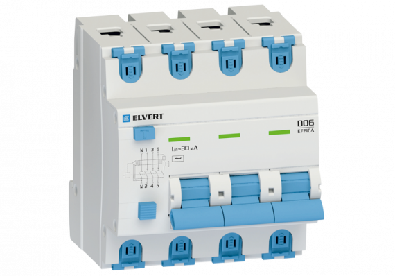 Фотография товара 'Engard D06430CAC-50 Автоматический выключатель дифф.тока D06 4р C50 300 мА'