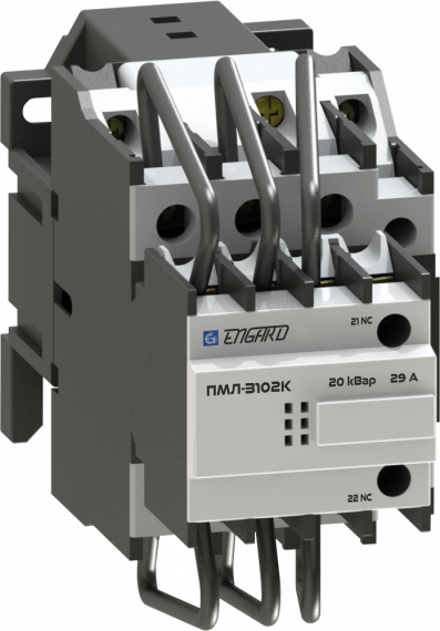 Фотография товара 'Engard PML-3102K20-20 Контактор для коммутации конденсаторных батарей ПМЛ-3102К 230В 20кВар'