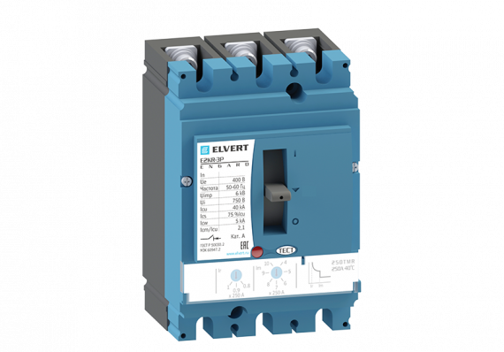 Фотография товара 'Engard E2KR3P-225 Силовой автоматический выключатель E2KR-3P 225TMR 3P 40кА'