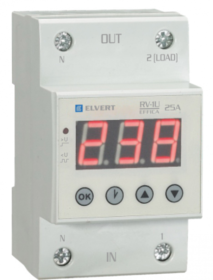 Фотография товара 'Engard RV1U20-40 Реле напряжения проходное RV-1U 1Р+N 40А АС 230В'