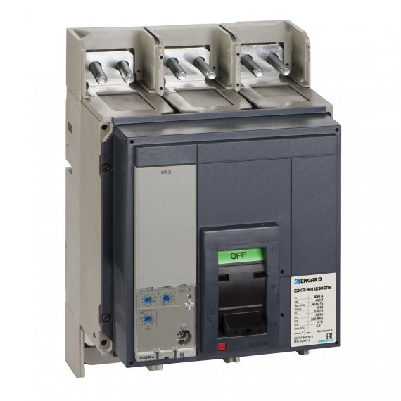 Фотография товара 'Engard E2KR-16P-1250e Силовой автоматический выключатель E2KR-16P 1250ER 3P 85кА'