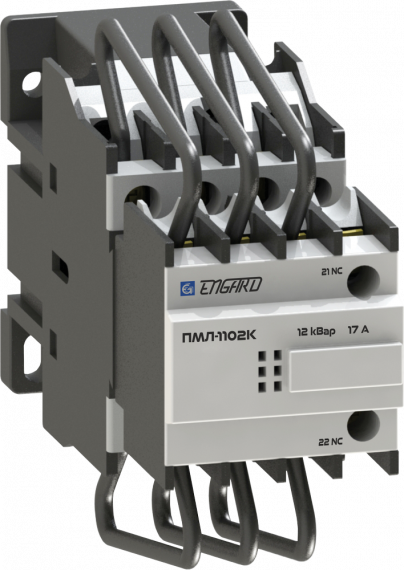 Фотография товара 'Engard PML-1102K20-12 Контактор для коммутации конденсаторных батарей ПМЛ-1102К 230В 12кВар'