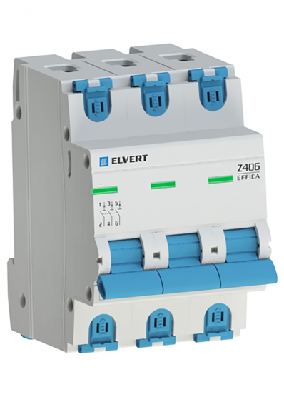 Фотография товара 'Engard Z4063C-04 Автоматический выключатель Z406 3Р C4 4,5кА ELVERT'