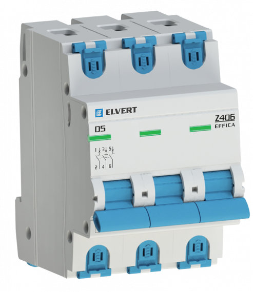 Фотография товара 'Engard Z4063D-05 Автоматический выключатель Z406 3Р D5 4,5кА ELVERT'