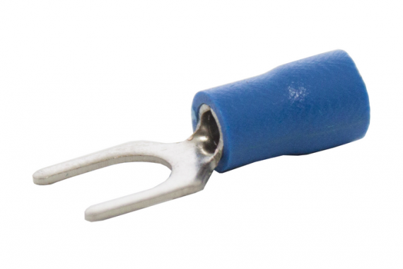 Фотография товара 'Engard NVI-2,5-6 Наконечник вилочный изолированный сечение 1,5-2,5 кв.мм'