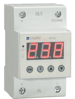 Фотография товара 'Engard RV1IU20-50 Реле напряжения и тока проходное RV-1IU 1Р+N 50A АС 230В'