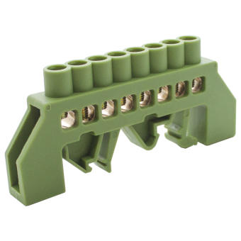 Фотография товара 'Engard DBN16-08PE Шинка нулевая латунная универсальная 6х9мм 8 отв'