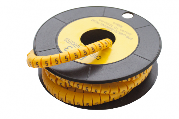 Фотография товара 'Engard MCT3-5 Маркер кабельный трубчатый в рулоне сечение 5,2-10,0 кв.мм (5)'