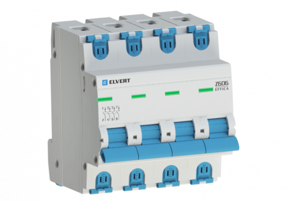 Фотография товара 'Engard Z6064C-63 Автоматический выключатель Z606 4Р C63 6кА ELVERT'