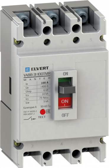 Фотография товара 'Engard VA8831-50 Силовой автоматический выключатель VA88-31 50TMR 3P 10кА'