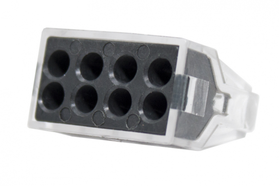 Фотография товара 'Engard TC-108 Зажим разветвительный втычной восьмигнездовой 2,5 кв.мм 24 А'