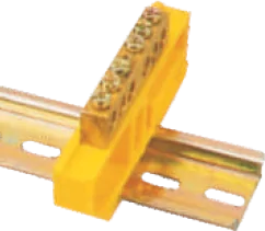 Фотография товара 'Engard DBN28-08PE Шинка нулевая латунная на Din-опоре 8х12мм 8 отв'