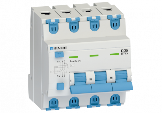 Фотография товара 'Engard D0643BAC-06 Автоматический выключатель дифф.тока D06 4р B06 30 мА'