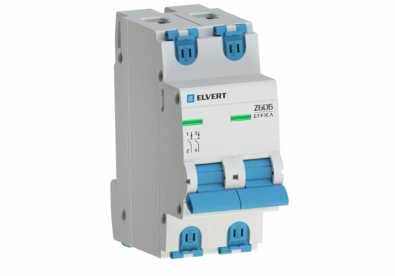 Фотография товара 'Engard Z6062C-01 Автоматический выключатель Z606 2Р C1 6кА ELVERT'