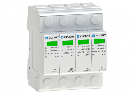 Фотография товара 'Engard VP42-10 Устройство защиты УЗИП VP 4p класса II 10kA ELVERT'